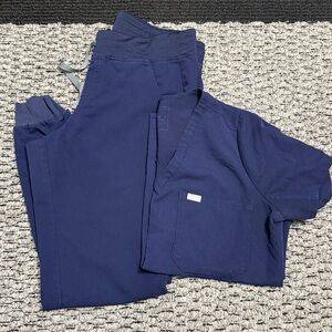 Figs Technical Scrub Set Catarina Top & Zamora Pants Women’s Sz Medium Medical